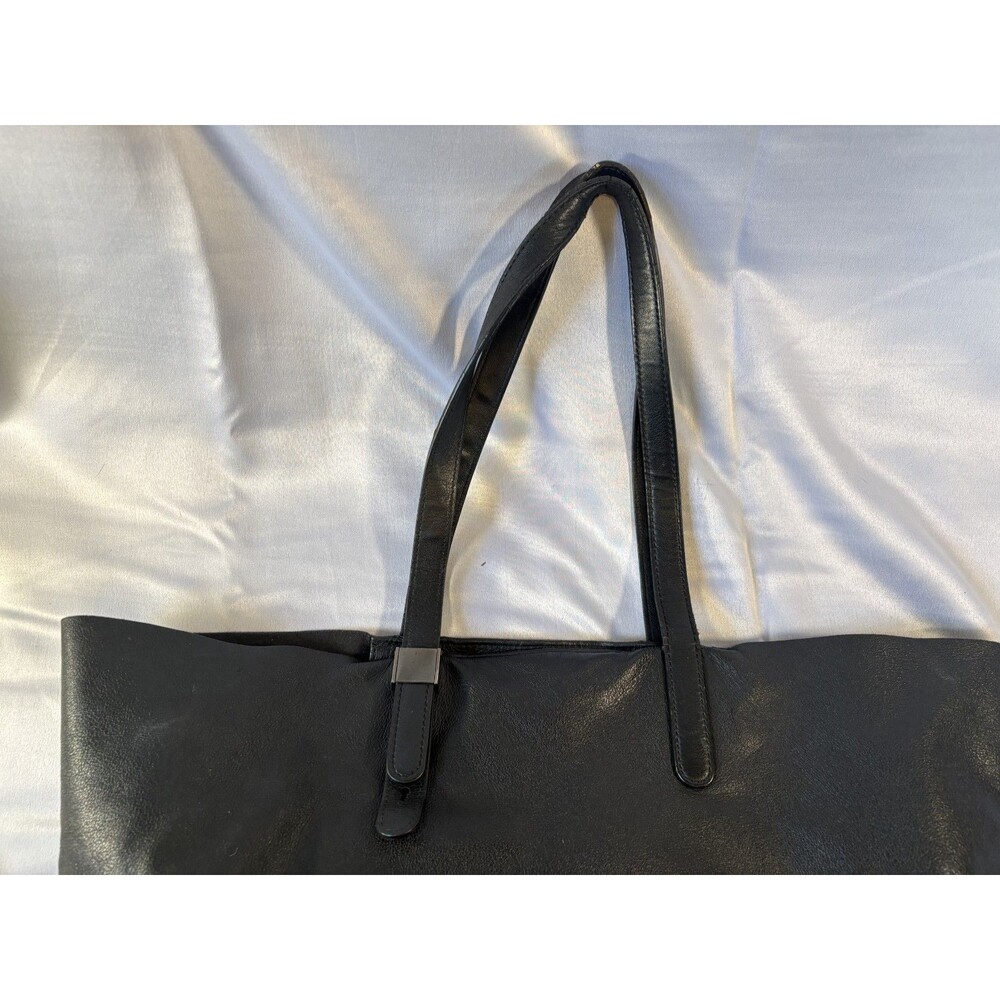 Everlane Petra Market Shoulder Tote Bag - Black Italian Leather - Picture 6 of 10